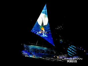 壇南灣戶外異形投影